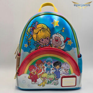 Loungefly Rainbow Brite Exclusive The Color Kids Light Up Mini Backpack Bag New